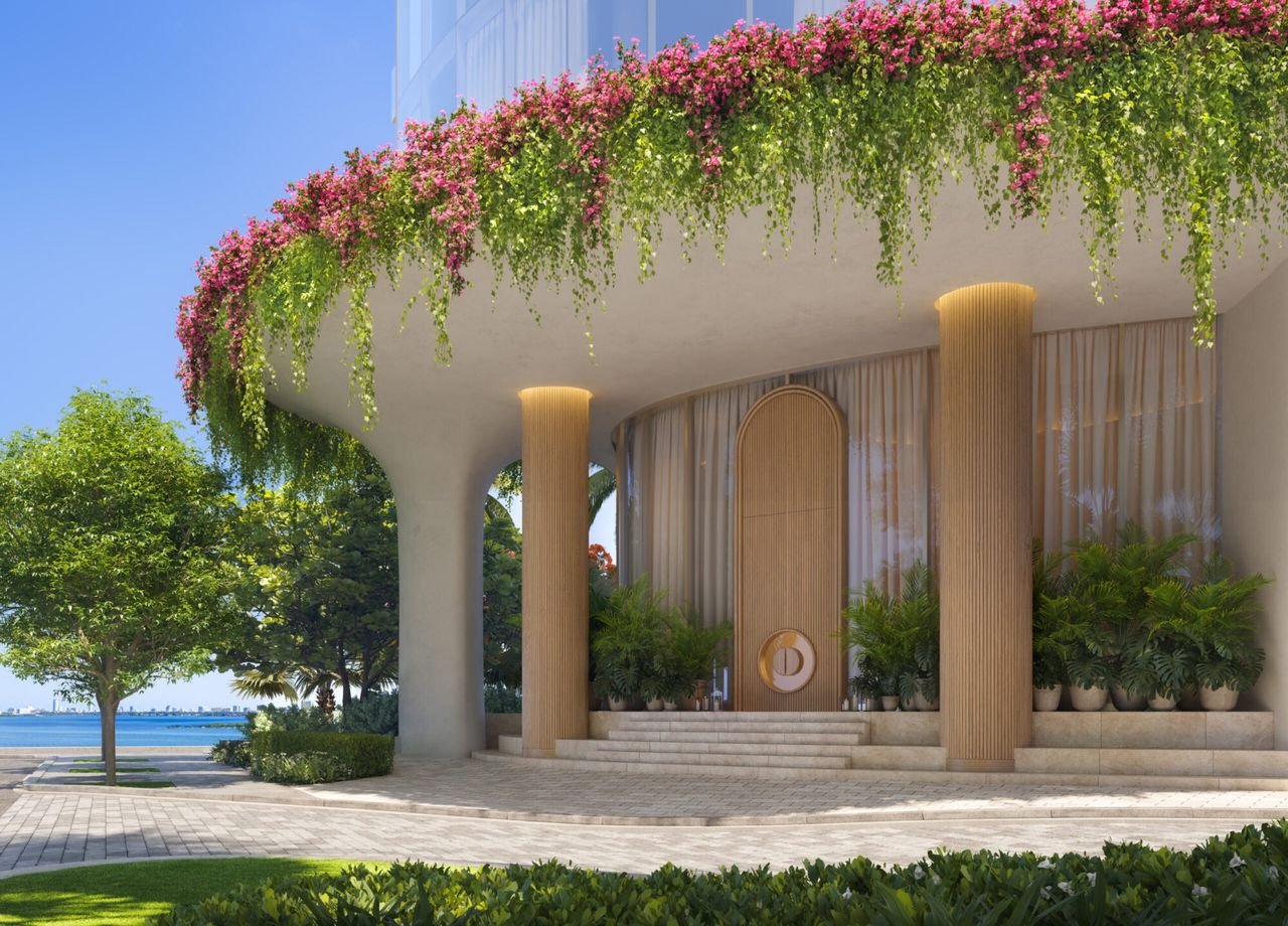 Porte-cochère arrival at EDITION Residences Miami Edgewater (artist's rendering)