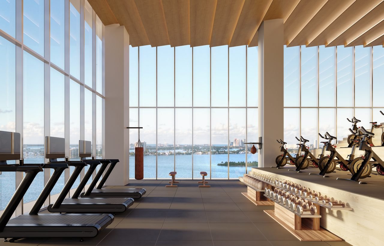 The Cove Residences — state-of-the-art fitness center (artist's rendering)