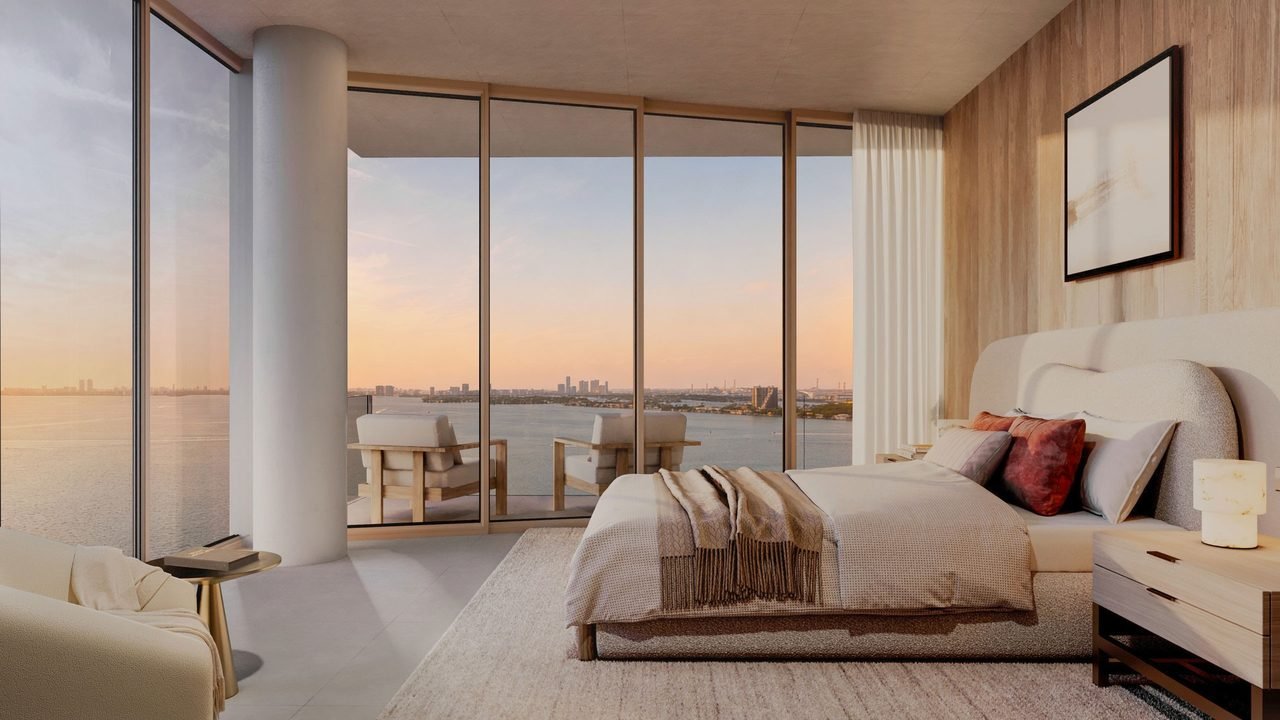 The Cove Residences — primary bedroom (artist's rendering)