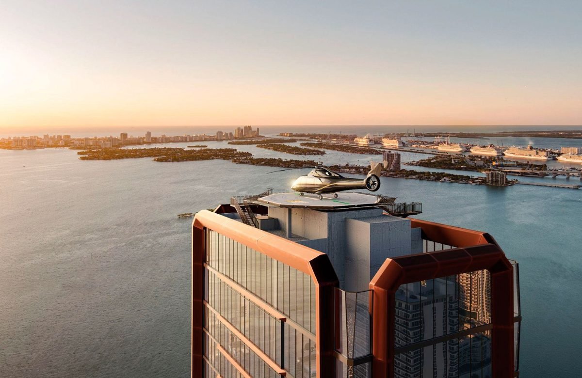 Villa Miami — 56-story boutique ultra-luxury tower on the Biscayne Bay waterfront in Edgewater, Miami.