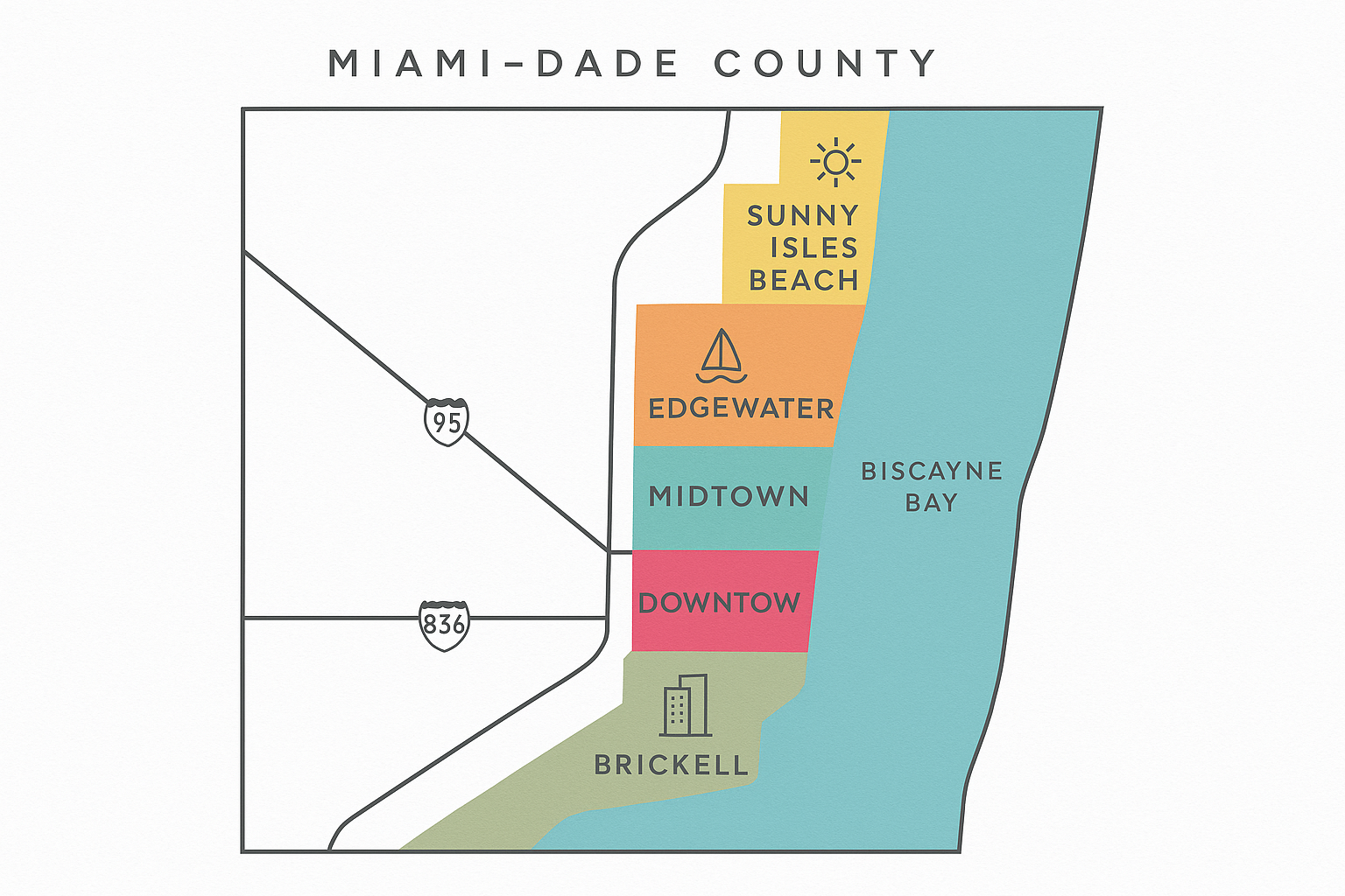 Miami-Dade County Neighborhoods Map