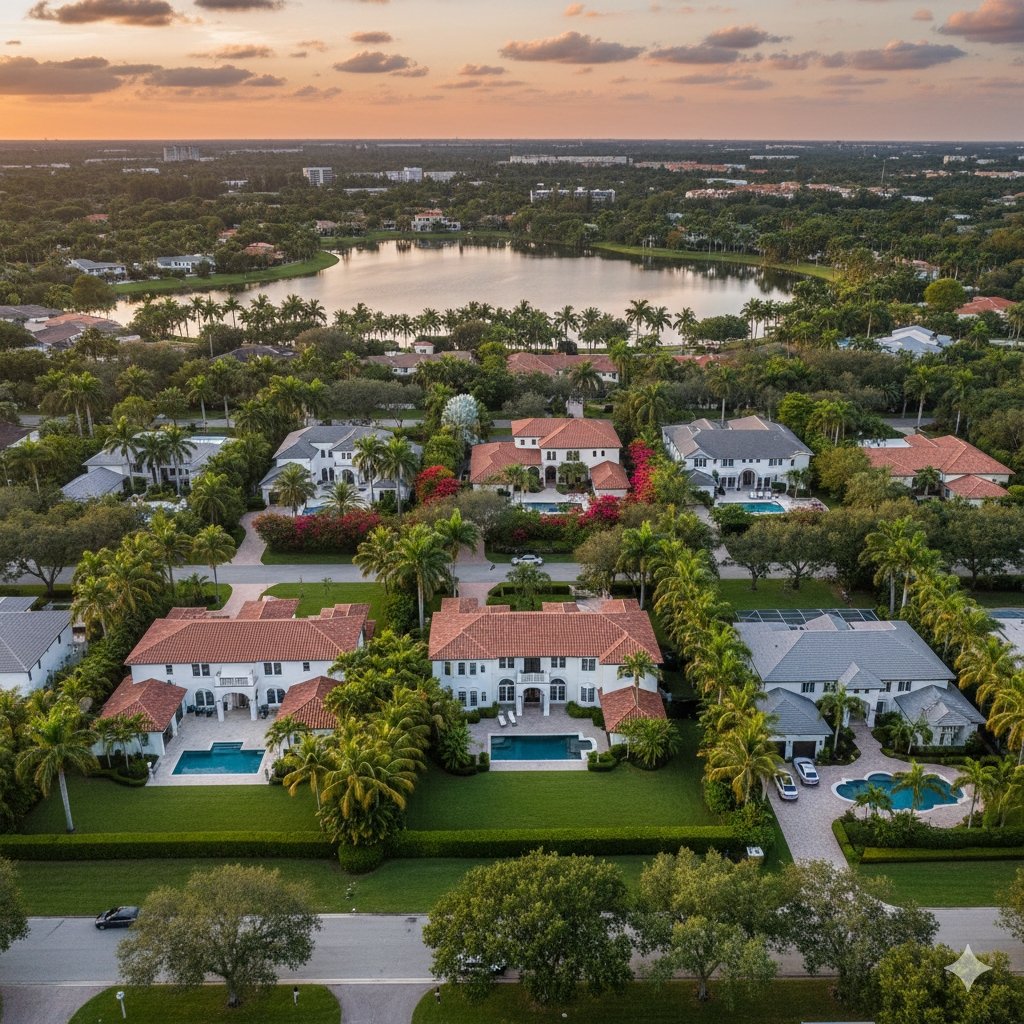 Pinecrest Miami luxury home with large lot and pool