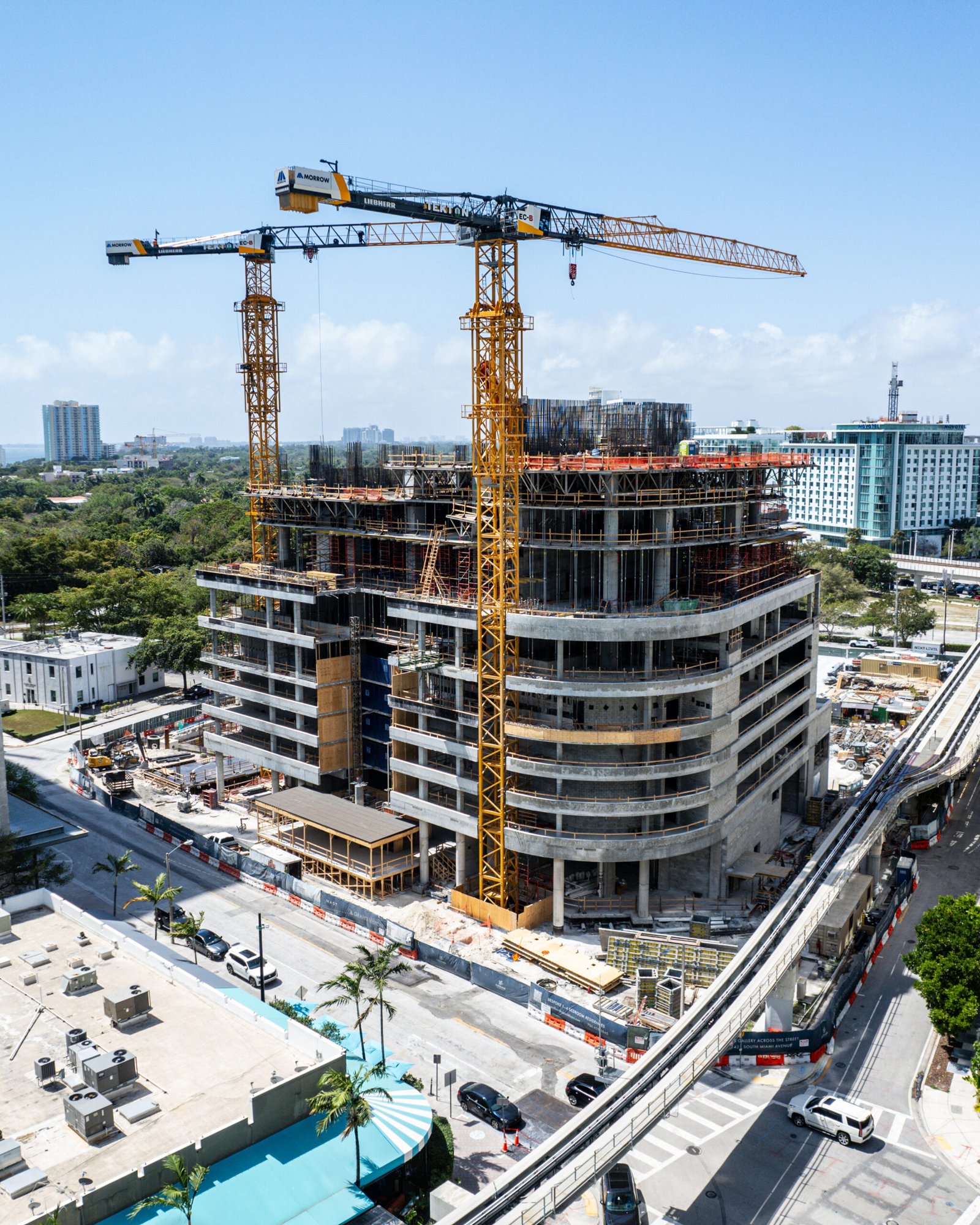 A view of the Miami condo inventory with multiple buildings