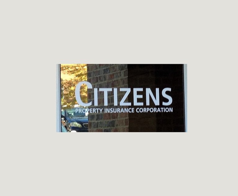 Citizens Property Insurance Corporation logo with a graph showing policy reduction