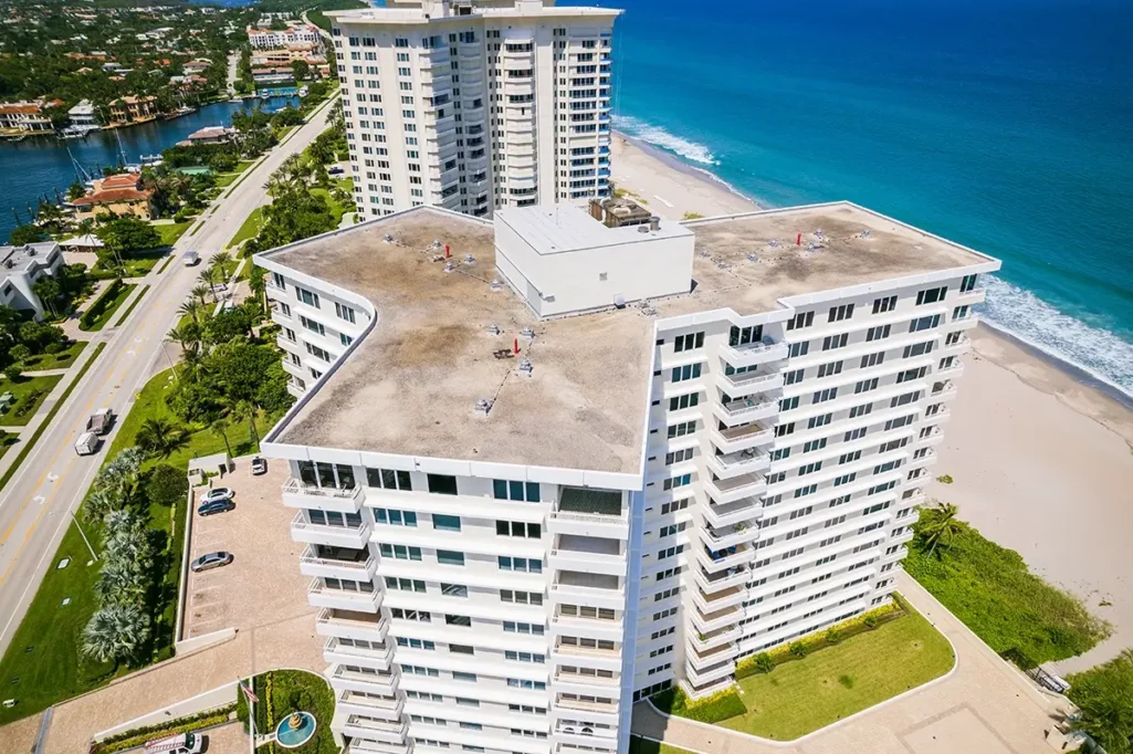 Image of a Florida Building Safety Act sign or a construction worker on a building