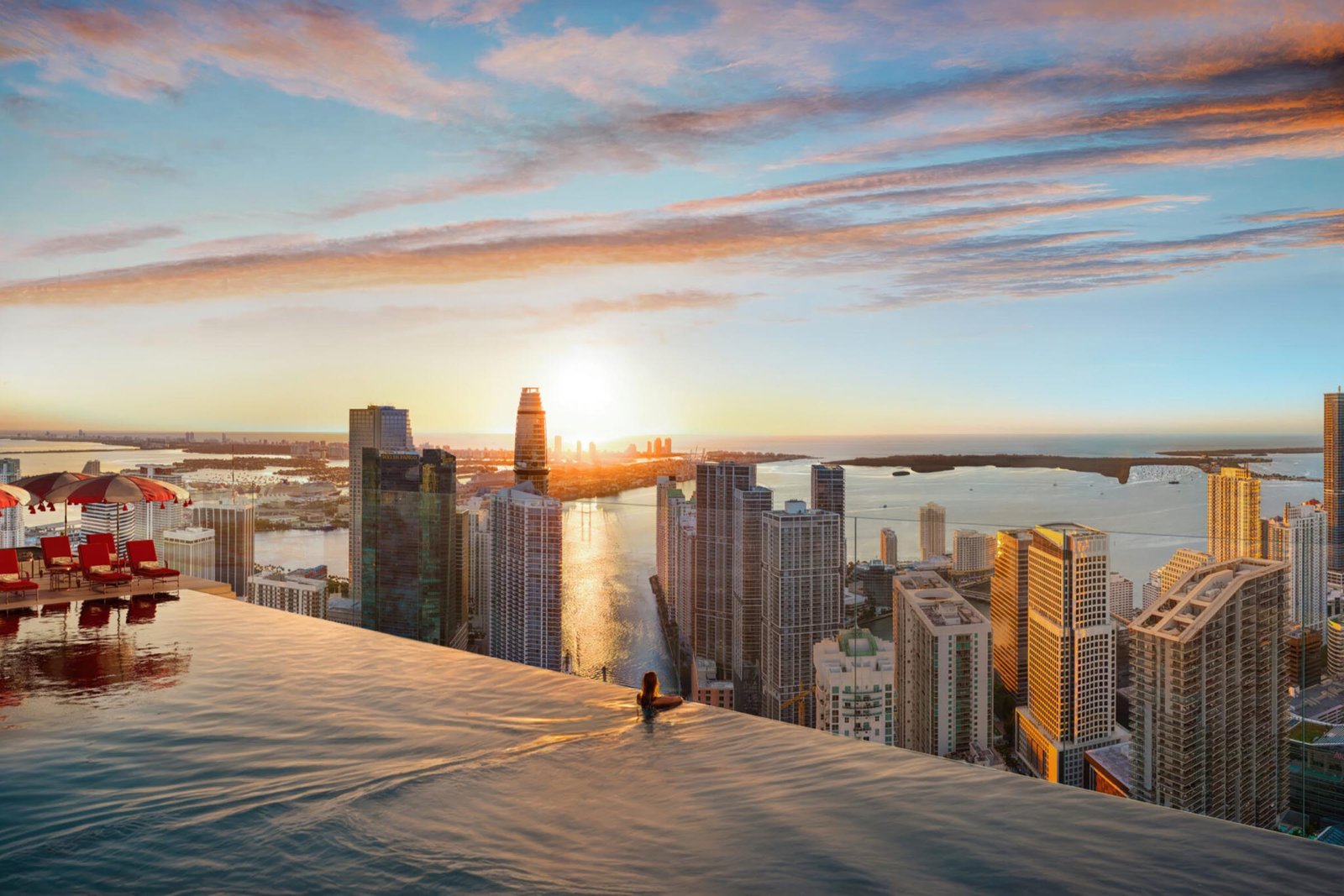 Architectural rendering of the Faena Miami River twin towers