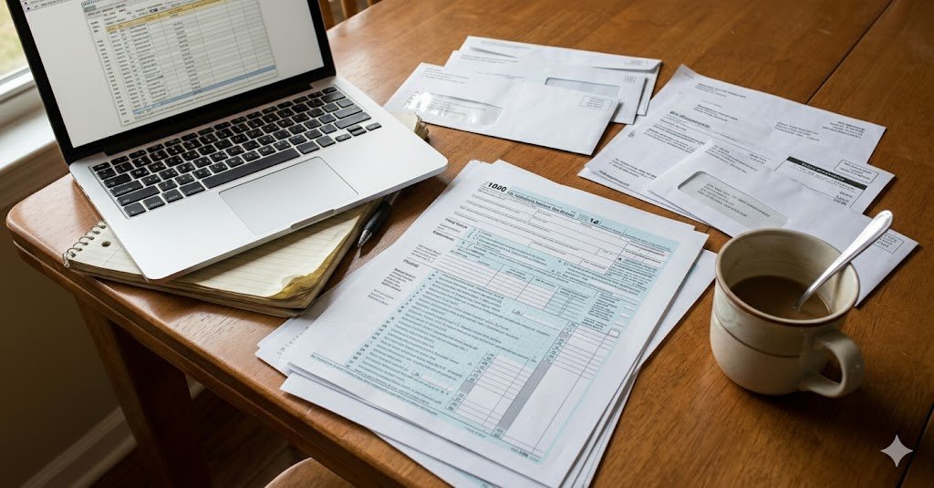 Mortgage Calculator planning tools and financial documents for home loan estimation