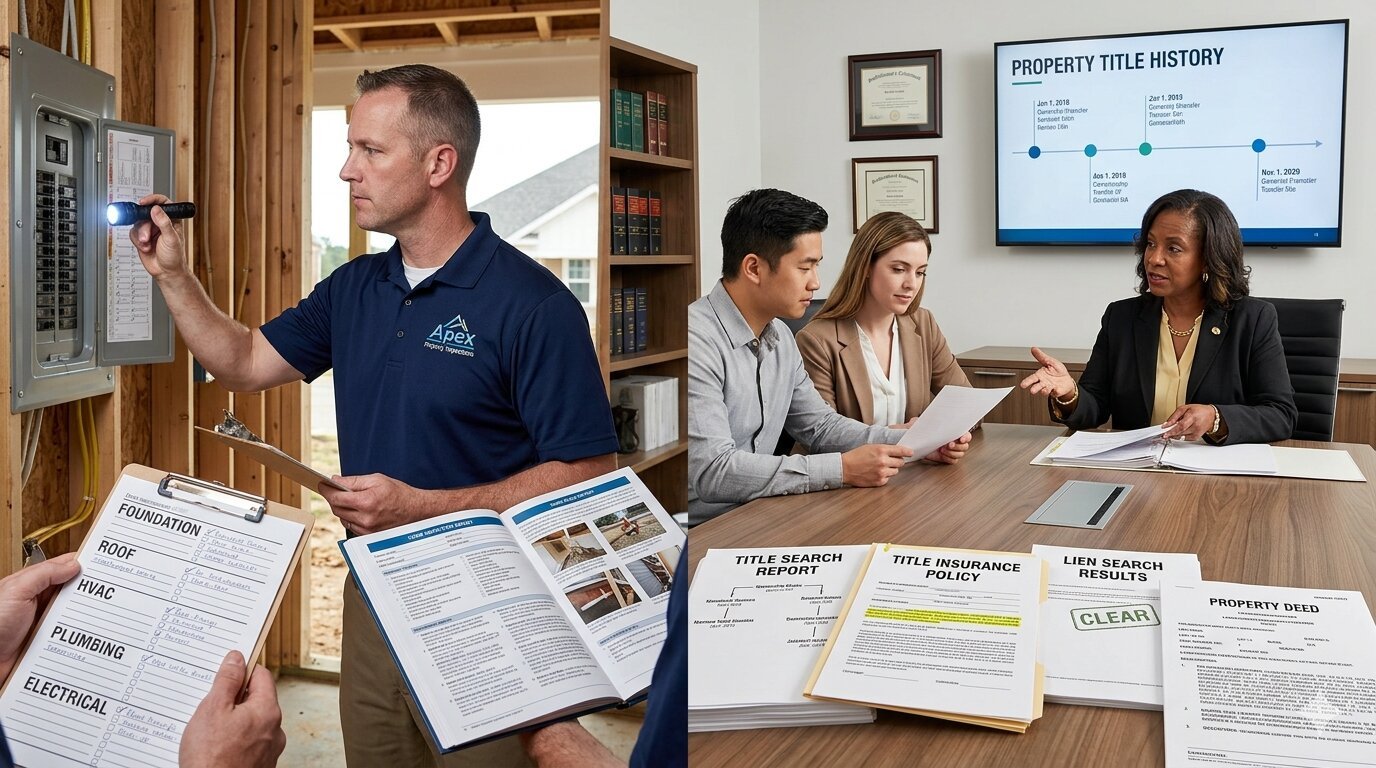 Property inspection and title insurance definition with real estate abbreviations explained and amortization explained
